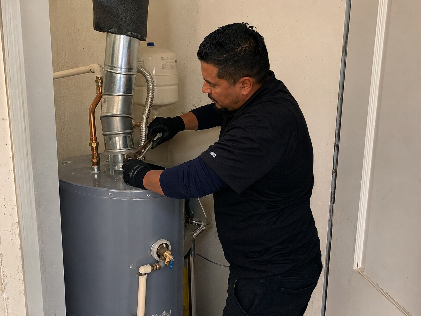 Professional water heater service