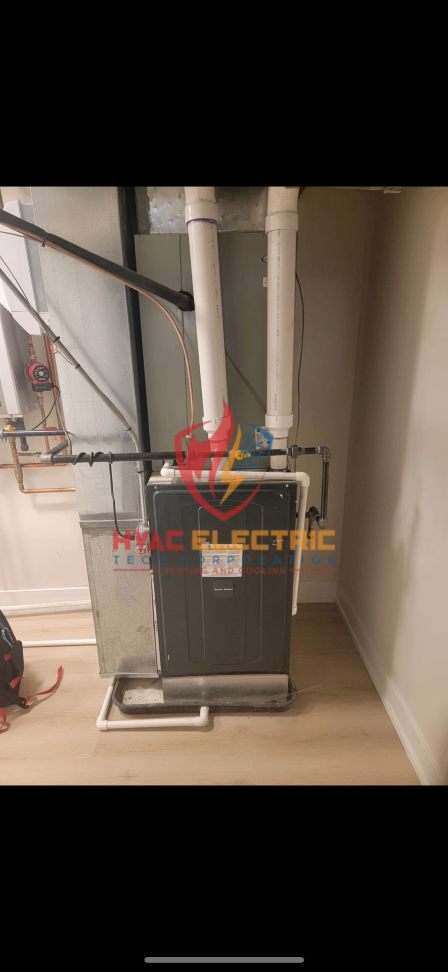 Professional furnace and heating installation